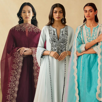 Celebrate Tradition with Our 3 Combo Festive Kurta Sets + Dupatta | FK-10