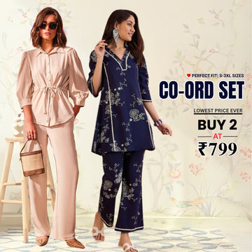 Women’s Co-ord Sets Pack of 2 – Latest Fashion Co-ord Sets on Sale Today | COS-02