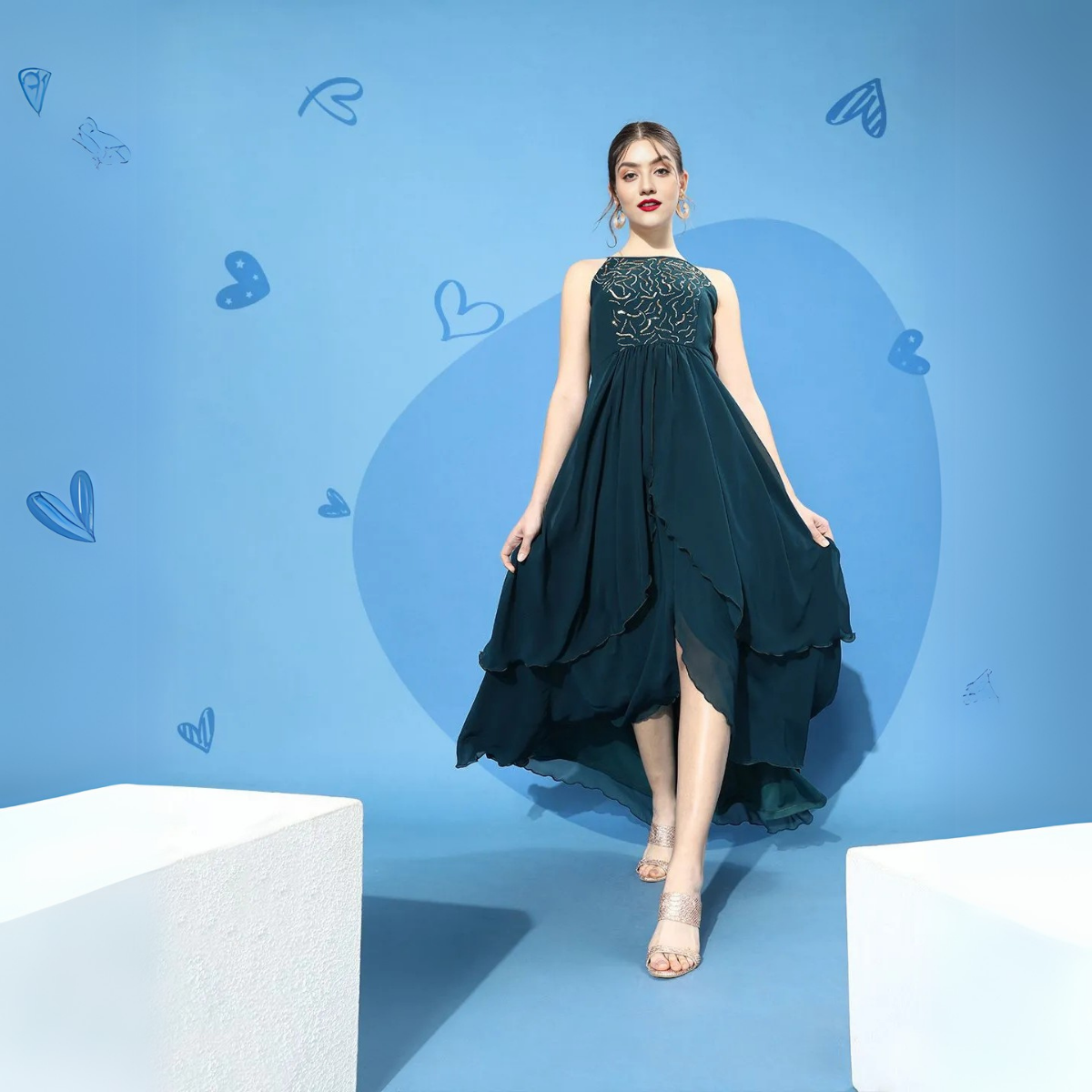 4-Piece Women’s Party Dress Combo Glam Up Every Occasion | PD-08