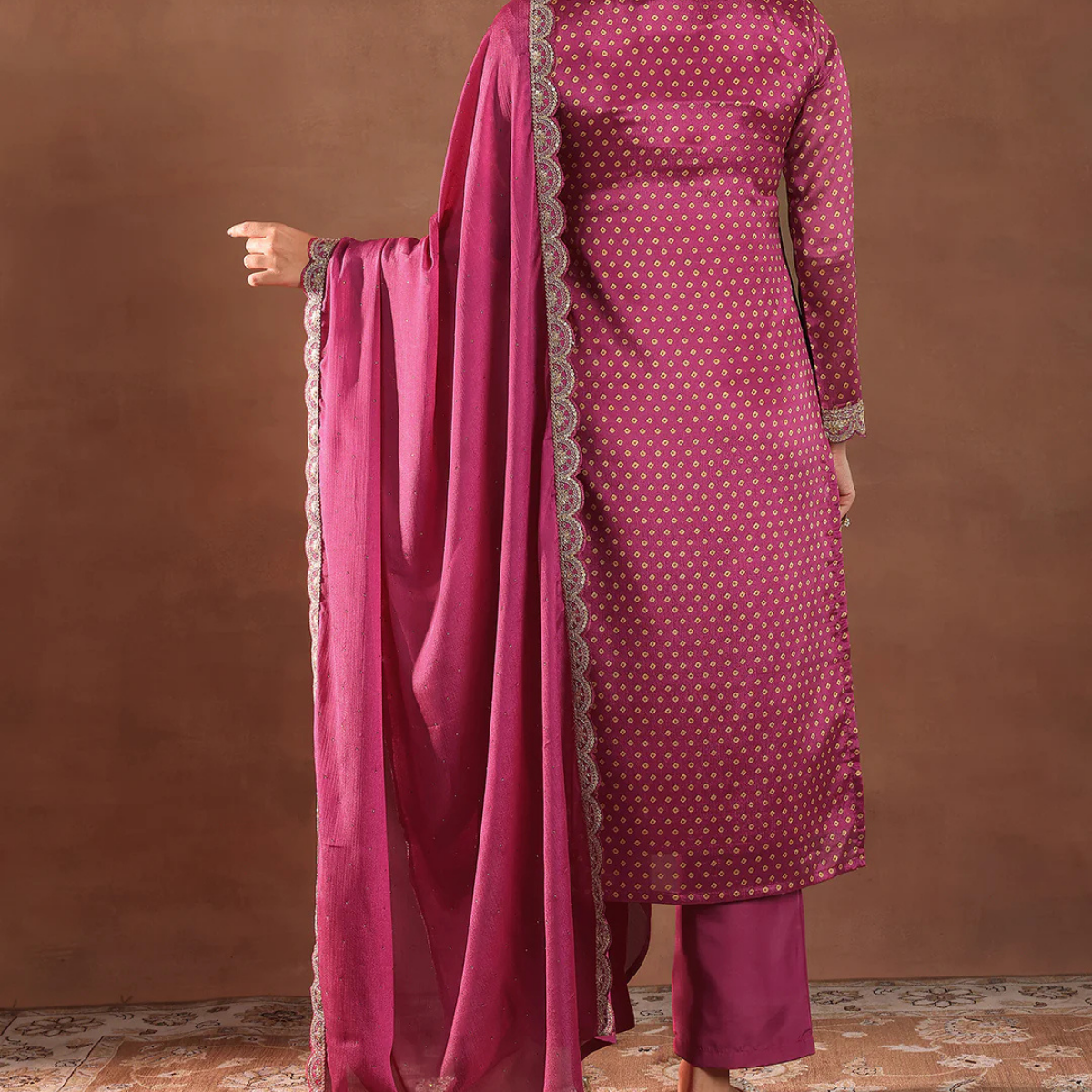 Pack of 3 | Elegant Silk Suit Set for Women | Festive & Party Wear |  SS-06