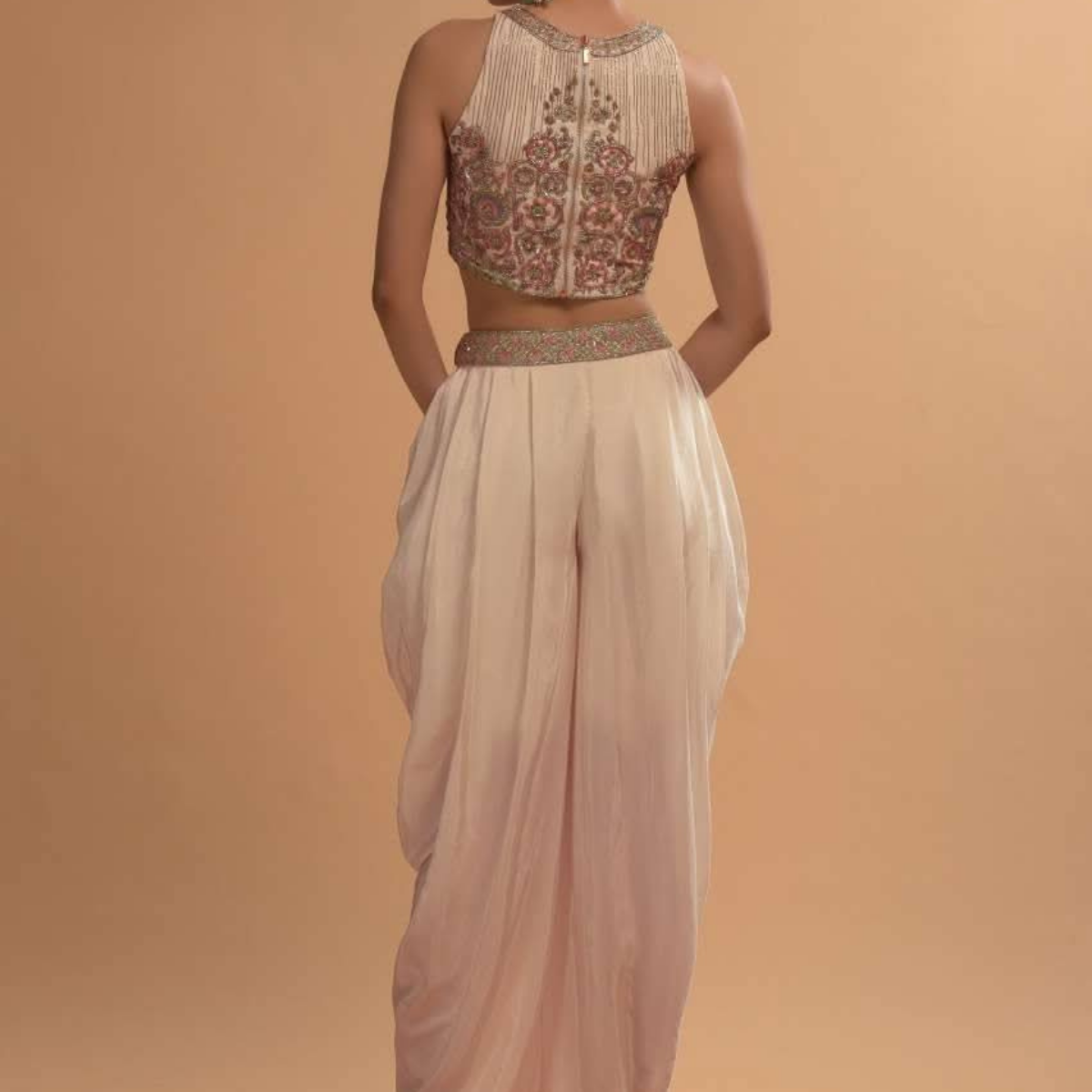 Elegant Indo-Western 3-Piece Combo | Jacket, Shrug, or Dupatta | IW-07