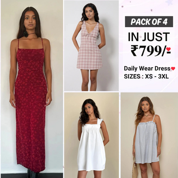 4 Women’s Daily Wear Dress Collection Your Daily Style Solution | DD-01