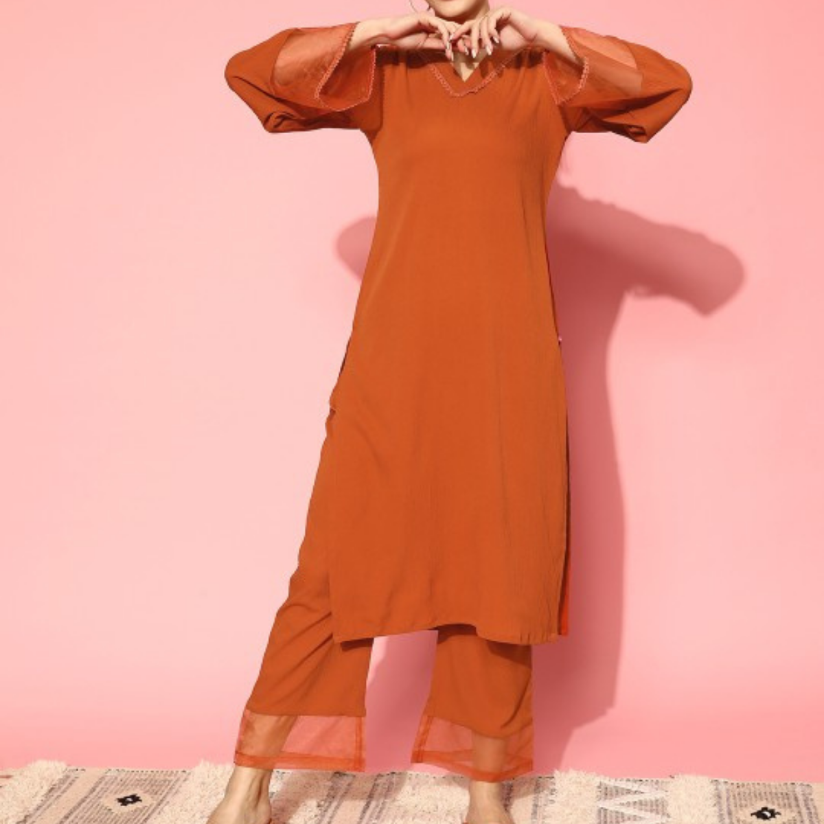 Pack of 3 Kurti Palazzo sets|soft, breathable & ideal for all-day wear | KP-17