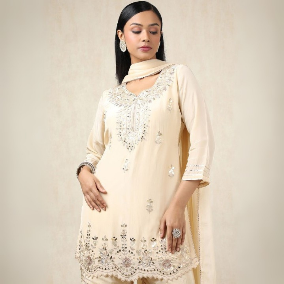 3-Piece Cotton Sharara Set with Dupatta for Women – Soft, Comfortable & Stylish Combo Pack | SD-12