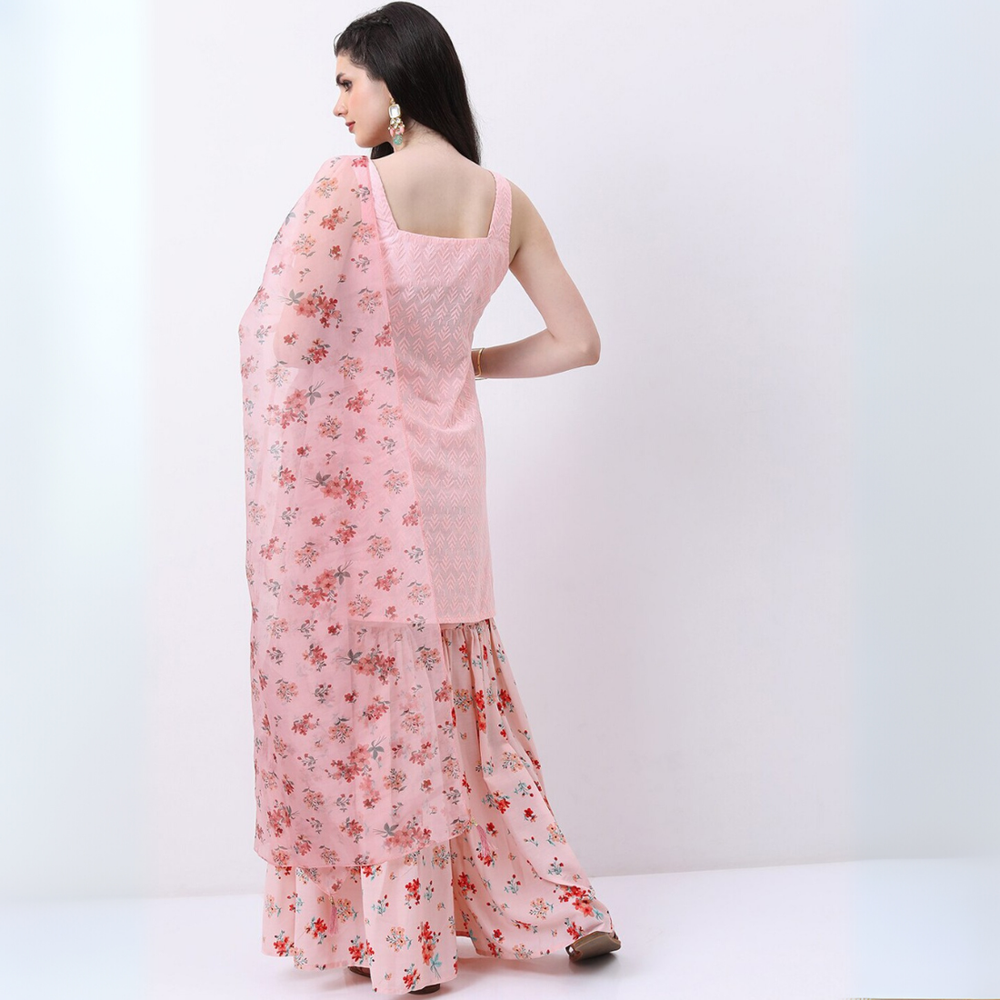 3-Piece Cotton Sharara Set with Dupatta for Women – Soft, Comfortable & Stylish Combo Pack | SD-07