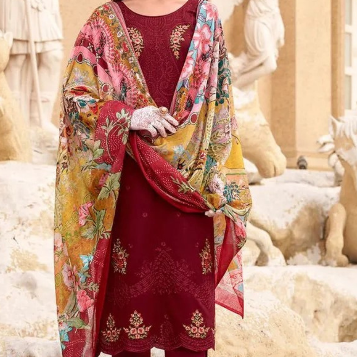 Designer Women’s 3 Piece Kurta Set for Casual & Festive Wear | FW-10