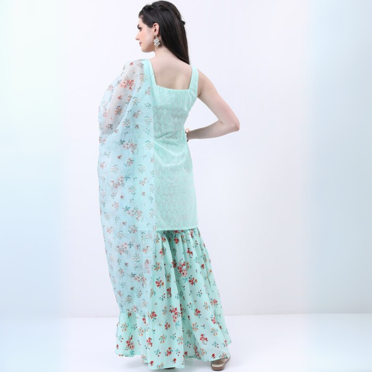 3-Piece Cotton Sharara Set with Dupatta for Women – Soft, Comfortable & Stylish Combo Pack | SD-03