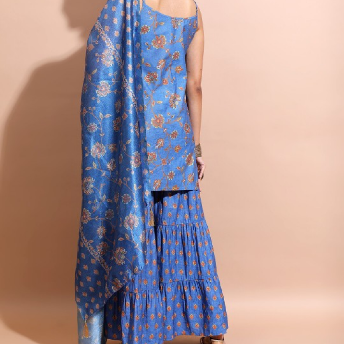 3-Piece Cotton Sharara Set with Dupatta for Women – Soft, Comfortable & Stylish Combo Pack | SD-04