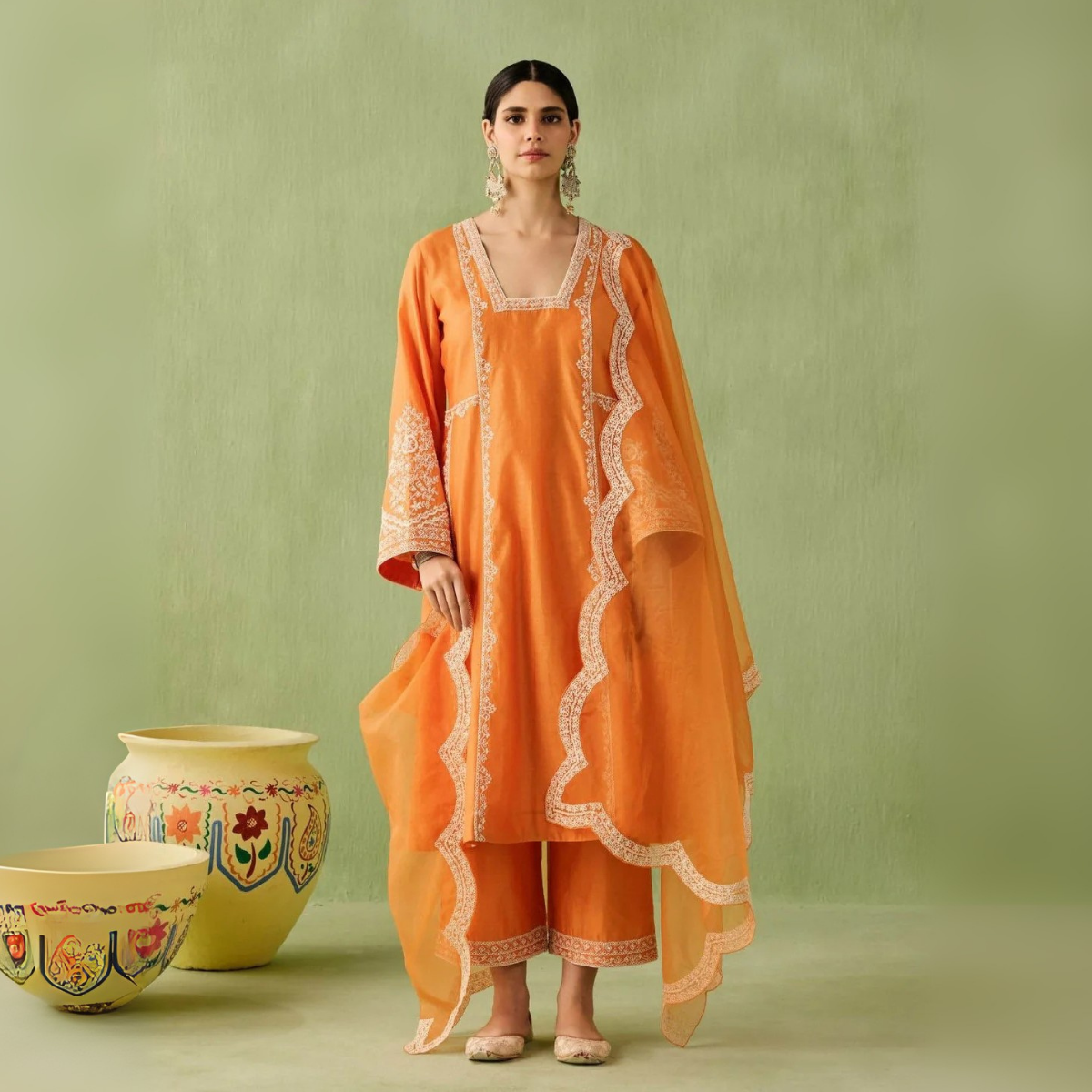 Designer Women’s 3 Piece Kurta Set for Casual & Festive Wear | FW-09