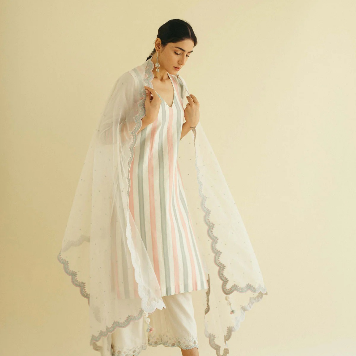 Designer Women’s 3 Piece Kurta Set for Casual & Festive Wear | FW-09