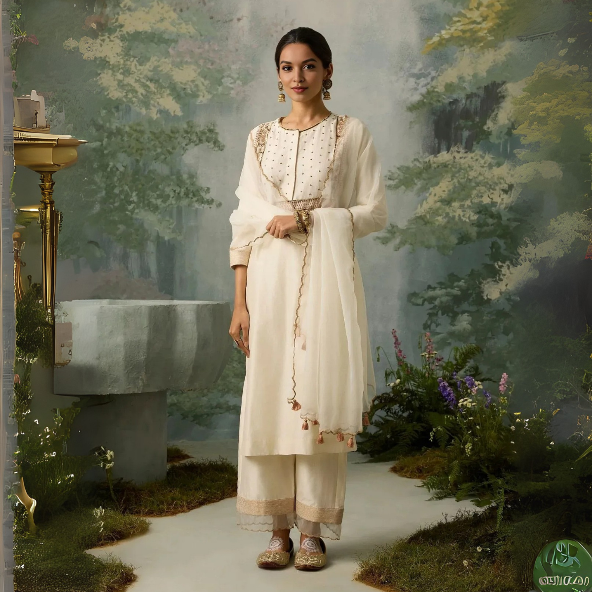 Designer Women’s 3 Piece Kurta Set for Casual & Festive Wear | FW-05