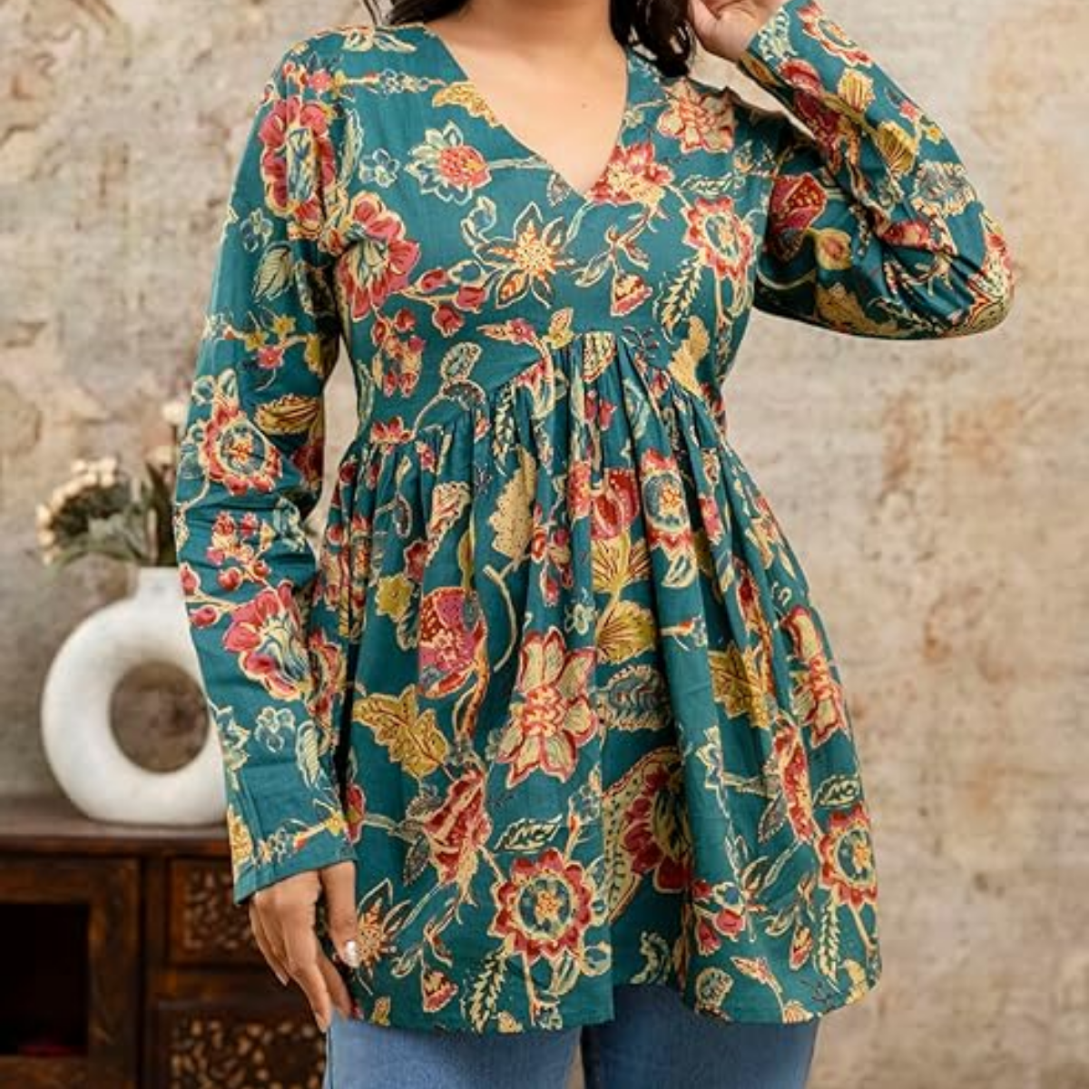 3 Floral Kurtis in one perfect combo | soft, classic, and effortlessly stylish | SC- 10