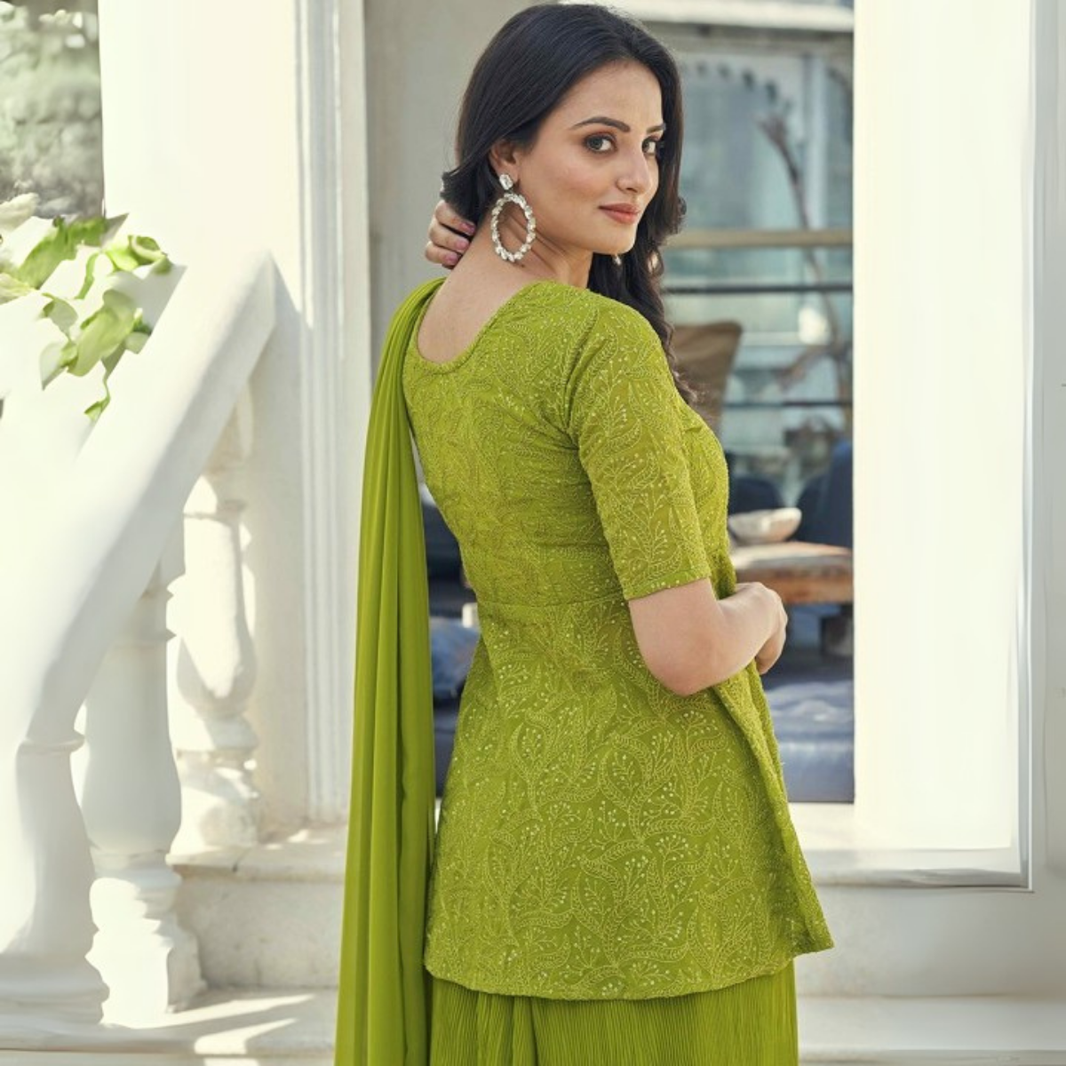 3-Piece Cotton Sharara Set with Dupatta for Women – Soft, Comfortable & Stylish Combo Pack | SD-15