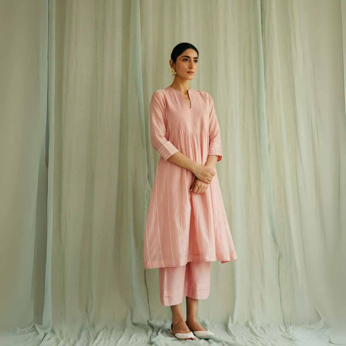 Designer Women’s 3 Piece Kurta Set for Casual & Festive Wear | FW-04
