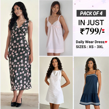 4 Women’s Daily Wear Dress Collection Your Daily Style Solution | DD-06
