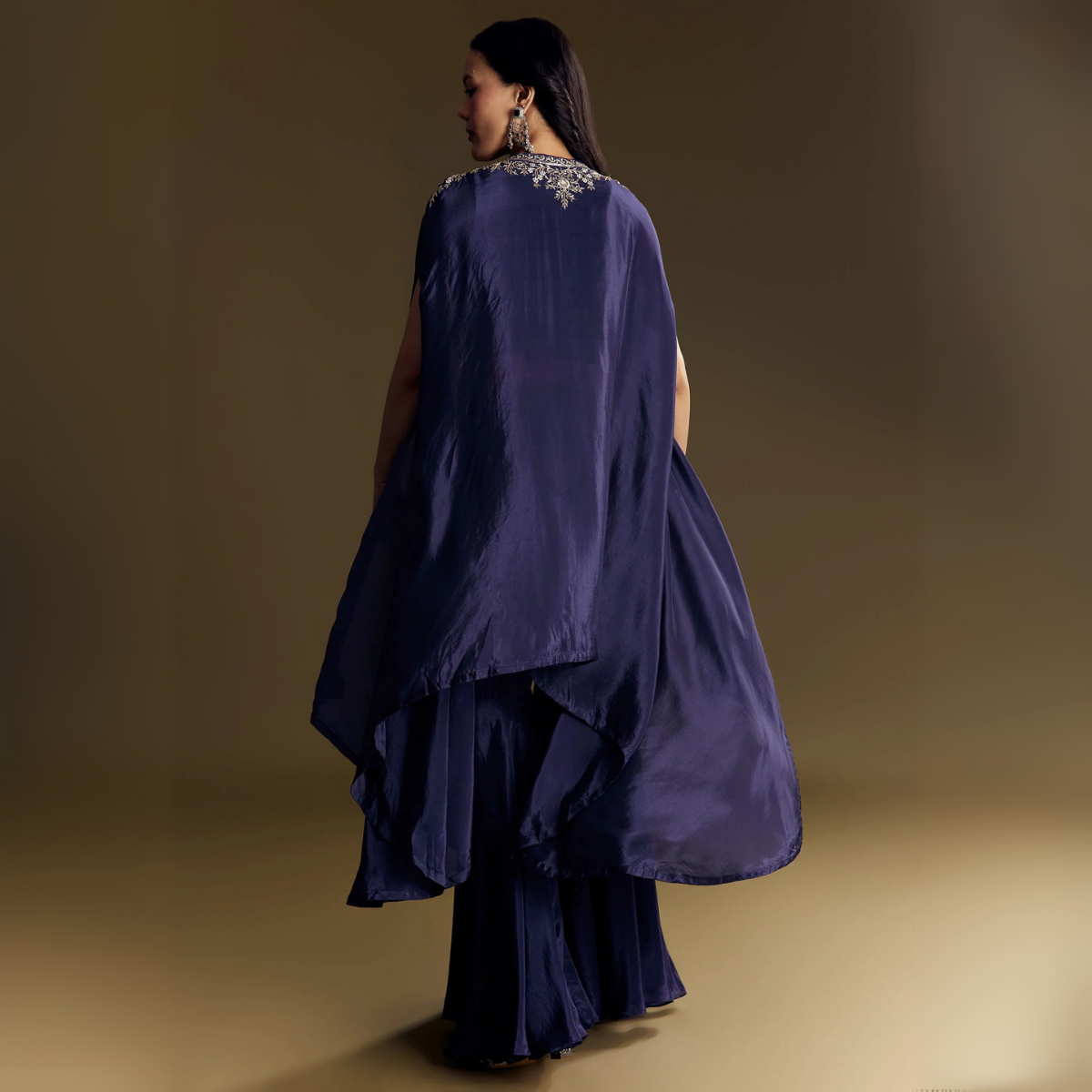 Elegant Indo-Western 3-Piece Combo | Jacket, Shrug, or Dupatta | IW-12