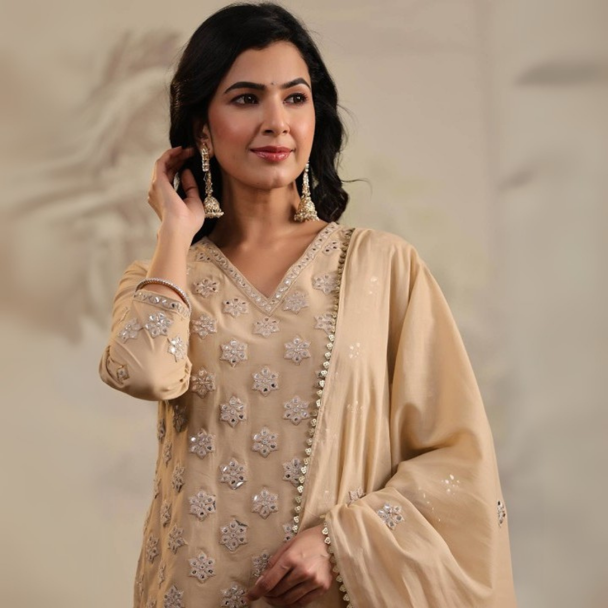 3-Piece Cotton Sharara Set with Dupatta for Women – Soft, Comfortable & Stylish Combo Pack | SD-13