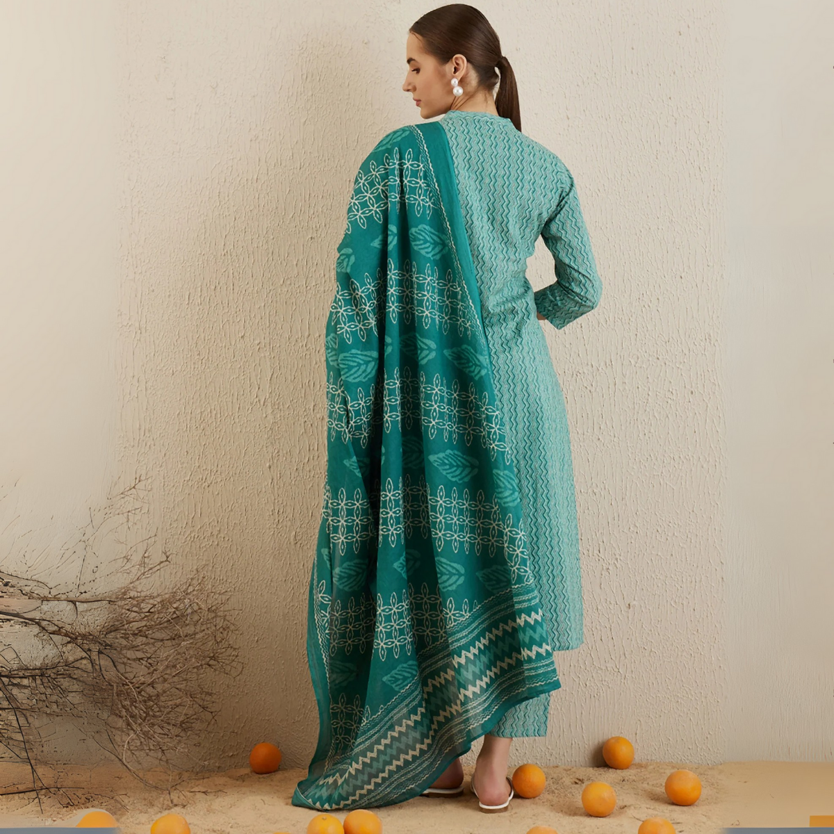 Designer Women’s 3 Piece Kurta Set for Casual & Festive Wear | FW-08