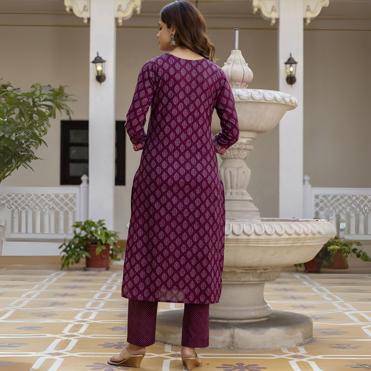 Designer Women’s 3 Piece Kurta Set for Casual & Festive Wear | FW-10