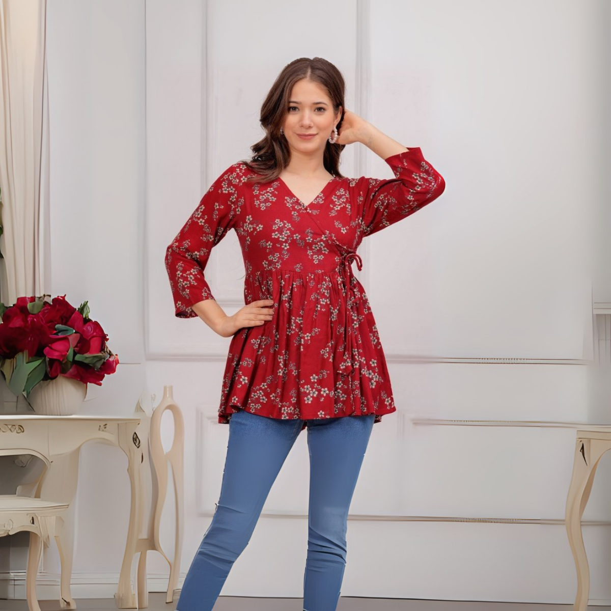 3 Floral Kurtis in one perfect combo | soft, classic, and effortlessly stylish | SC- 08