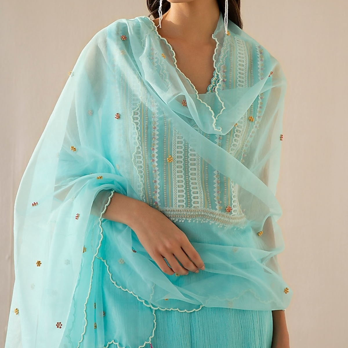 Designer Women’s 3 Piece Kurta Set for Casual & Festive Wear | FW-04